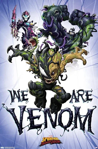 Vista 12 de Trends International Marvel Comics TV - Póster de pared de Spider- Man: Maximum Venom - We Are Venom, 22.375 x 34 pulgadas, versión enmarcada