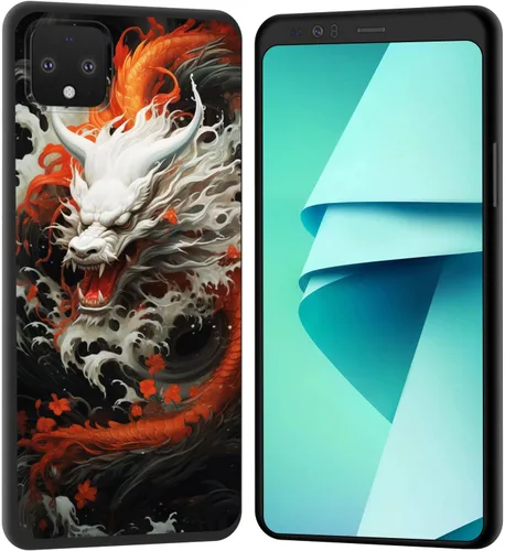 Vista 126 de Funda para Pixel 4 XL, funda de goma de silicona suave a prueba de golpes, funda protectora de cuerpo completo para Google Pixel 4 XL, ciervo