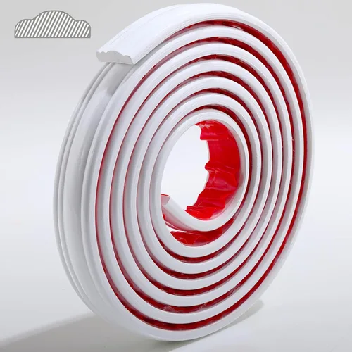 Vista 7 de Gaahing Moldura de Pared Trim Riel de Silla Panel Moulding Diseño Autoadhesivo de Despegar y Pegar Decoración del Hogar DIY en Puerta de Blanco