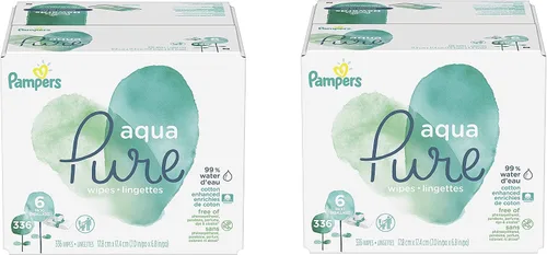 Vista 12 de pampers toallitas para bebé Aqua Pure 56 ct ANTIGUO