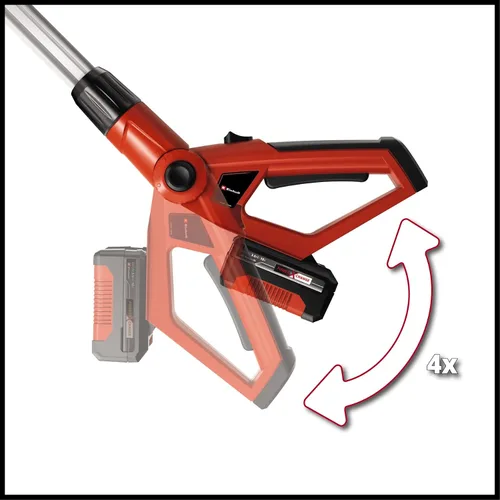 Vista 7 de Einhell - Cortasetos de largo alcance inalámbrico 18V PXC Cortasetos telescópico ligero con poste extensible, sin batería GE-HH 18/45 Li T Solo
