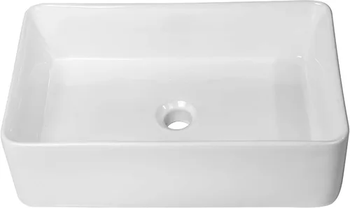 Vista 15 de Lordear Fregadero pequeño montado en la pared, fregadero de baño de esquina flotante para colgar en la pared, lavabo de cerámica blanca brillante