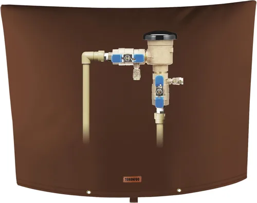 Vista 19 de Cubierta aislante de tubería para prevención de reflujo (5°F) – Bolsa aislada para válvula de aspersor de riego – Cubierta de bomba de pozo de agua