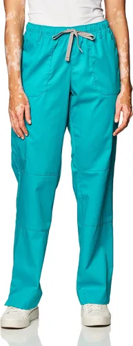 Vista 6 de WonderWink, pantalones elásticos resistentes para mujer de Wonderwork, talla petite plus Negro