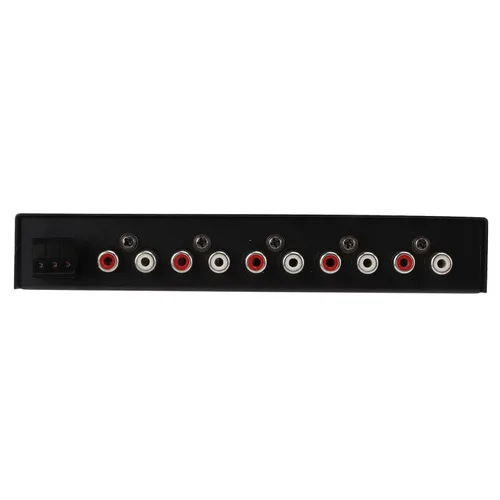 Vista 4 de Ecualizador gráfico de audio para automóvil de 7 bandas con filtro de paso bajo, entradas de alto nivel, salidas sub delanteras y traseras