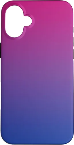 Vista 23 de Funda degradada con diseño de bandera de Bisexual Pride para iPhone 17, color rosa, morado, azul