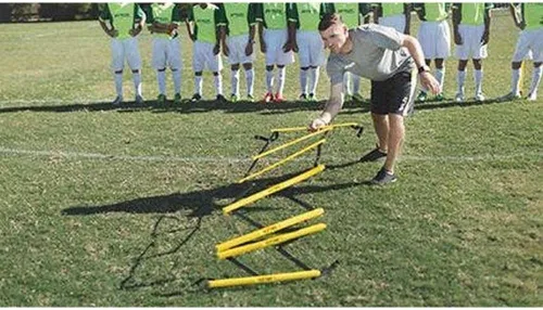 Vista 4 de SKLZ Speed and Agility Ladder - Training Equipment for Athletes - Improve Coordination, Footwork, and Quickness - Ideal for Soccer, Football, and