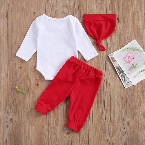 Vista 3 de Kuriozud Baby My First - Conjunto de ropa de 3 piezas para San Valentín