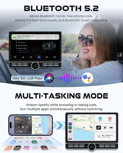 Vista 4 de [4G+128G+8Core] para radio de coche Ford F150 2009-2014, pantalla táctil IPS de 10.1 pulgadas estéreo de coche con Carplay inalámbrico/Android Auto