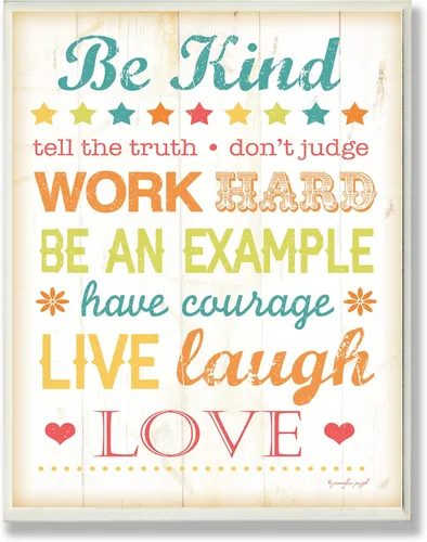 Vista 12 de The Kids Room by Stupell Playroom Rules Use Kind Words Placa de pared rectangular