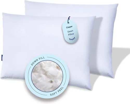 Vista 8 de Casper Almohada de dormir para dormir, estándar, color blanco