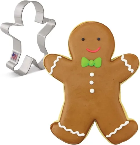 Vista 9 de Happy Gingerbread Man - Cortador de galletas, 3" por Ann Clark Cookie Cutters
