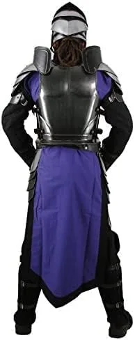 Vista 6 de NauticalMart Juego completo de armadura de hielo negra de calibre 18 medieval, color negroplateado, de acero, traje completo de armadura LARP