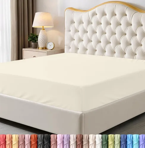 Vista 37 de Utopia Bedding - Paquete a granel de 2 sábanas bajeras ajustadas de microfibra cepillada suave con bolsillos profundos, resistentes al encogimiento