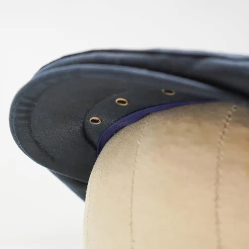 Vista 4 de The Drake - Impermeable - Gorra plana de cera tradicional