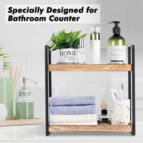 Vista 4 de Giftacity Organizador y Almacenamiento de Mostrador de Baño - Organizador de Encimera de Cocina para Fregadero de Baño y Barra de Café, Estante