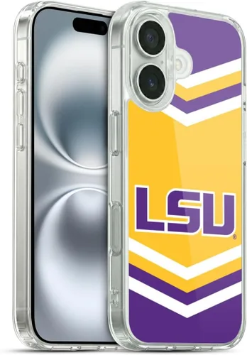 Vista 213 de Head Case Designs Funda de gel suave con licencia oficial de la Universidad Estatal de Louisiana LSU Camou compatible con Apple iPhone 7 Plus/iPhone