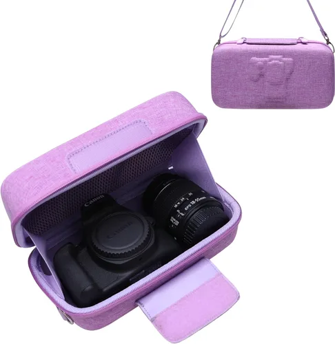 Vista 8 de LTGEM Estuche para cámara para Canon EOS Rebel T7 / R50 / R100 / R50 V / T6 / R8 / R10 / RP / SL3 / R5 / T100 DSLR SLR y lente de 18-55mm/18-45mm
