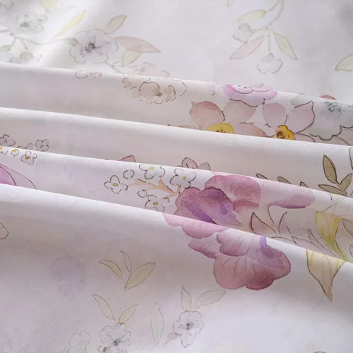 Vista 30 de OAITE - Juego de funda de edredón individual con patrón floral de 600 hilos, ultrasuave, 100% algodón, fibra larga, juego de 3 piezas, transpirable