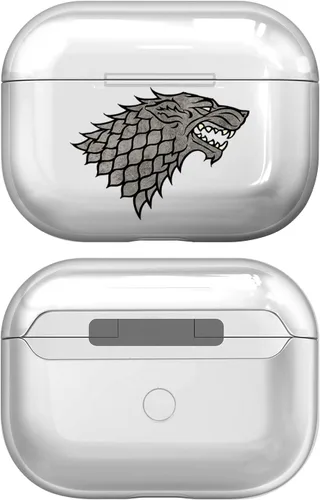Vista 6 de Head Case Designs Funda de cristal duro transparente con licencia oficial de HBO Game of Thrones House Stark Distressed Sigils compatible