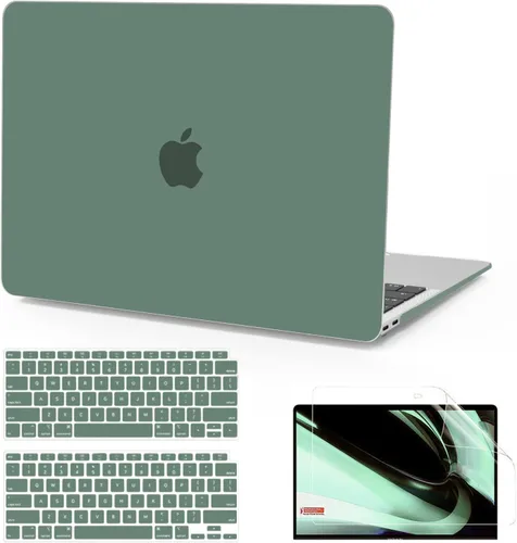Vista 24 de B BELK Funda compatible con MacBook Air de 13 pulgadas 2022 2021 2020 2019 2018 A2337 M1 A2179 A1932 Touch ID, carcasa rígida de plástico mate