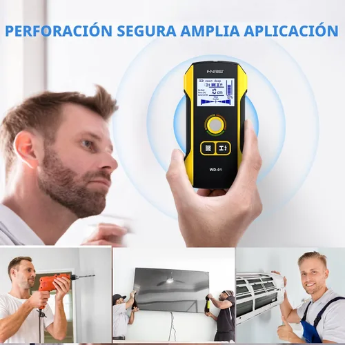 Vista 5 de FNIRSI WD-01 6 en 1 Escáner de pared recargable del buscador del perno