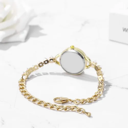 Vista 3 de Avaner Relojes de pulsera para mujer reloj de cuarzo analógico elegante con diamantes de imitación y correa delgada para mujer