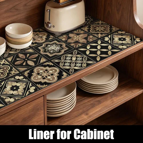 Vista 4 de Revestimiento de estante para gabinetes, azulejos, cocina, cajón