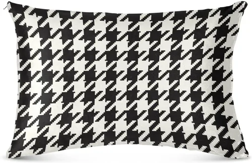 Vista 9 de Fundas de almohada clásicas de pata de gallo, tamaño estándar, transpirables, agradables a la piel, fundas de almohada suaves y acogedoras