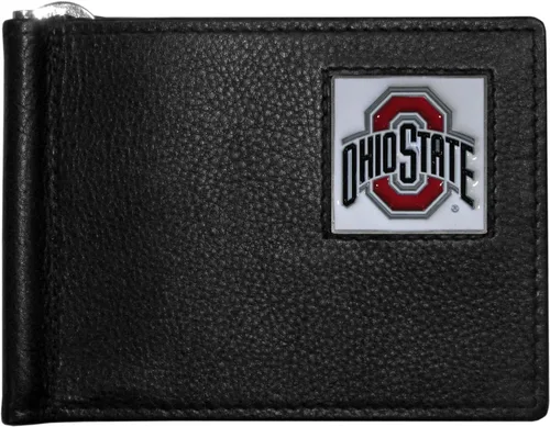 Vista 14 de Siskiyou Cartera deportiva de cuero con clip para billetes de la NCAA