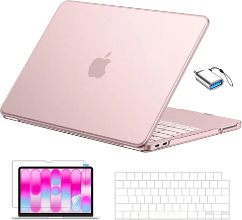 Vista 9 de EooCoo Funda para MacBook Neo de 13 pulgadas modelo A3404 2026 con chip A18 Rubor de cristal