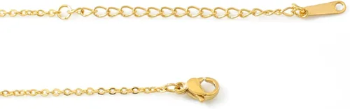 Vista 3 de Kigu Jazmin - Collar personalizado con nombre personalizado, chapado en oro de 18 quilates
