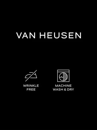 Vista 3 de Van Heusen Camisa de vestir de popelina de ajuste regular para hombre
