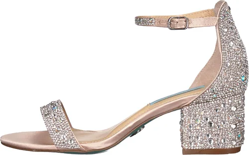 Vista 9 de Blue by Betsey Johnson SB-MARI - Sandalias de tacón para mujer, Azul