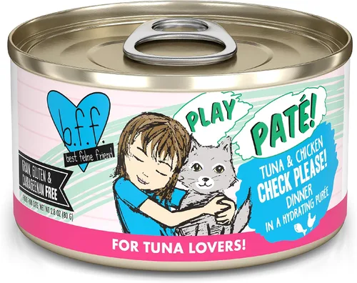 Vista 20 de Weruva B.F.F. Play - Best Feline Friend Paté Lovers, Aw Yeah!, T.T.Y.L. de atún y pavo con atún y pavo, lata de 2.8 onzas (paquete de 12)