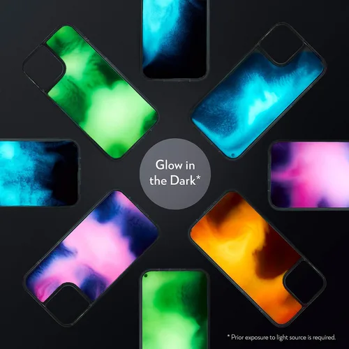 Vista 7 de SteepLab Flowing Neon Sand - Funda líquida para iPhone 12 Pro Max (2020, 6.7 pulgadas), protección de cuerpo completo con bisel elevado
