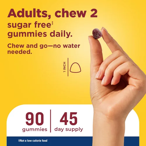 Vista 4 de Nature Made Gomitas multivitamínicas Zero Sugar para hombre, 90 gomitas sin
