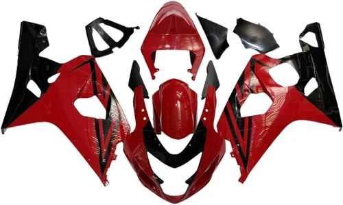 Vista 24 de Kit de carenado para Suzuki GSXR600 GSXR750 K4 2004 2005, carenados de inyección de plástico ABS, kit de carrocería BodyKit-Negro Strong & Durable