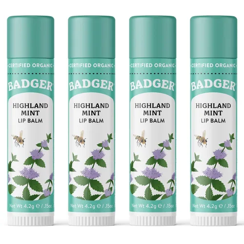 Vista 14 de Badger Juego de Bálsamo Labial Orgánico Clásico - Caja Amarilla, Juego de Regalo de Hidratante Labial Ligero y Sedoso de Larga Duración, Paquete