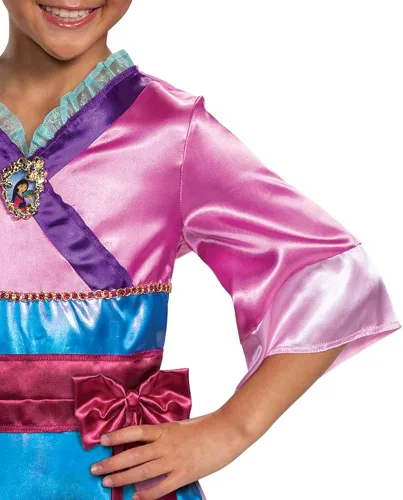 Vista 4 de Disfraz de princesa Mulan de Disney para niñas disfraz de personaje infantil