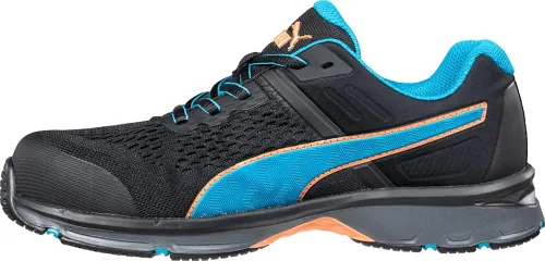 Vista 5 de PUMA Safety Define - Zapatos de trabajo bajos negros para mujer, punta compuesta, antideslizantes, SD