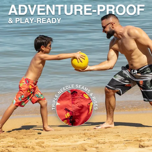 Vista 20 de Kanu Surf Traje de baño Yolo de secado rápido UPF 50+ para niños