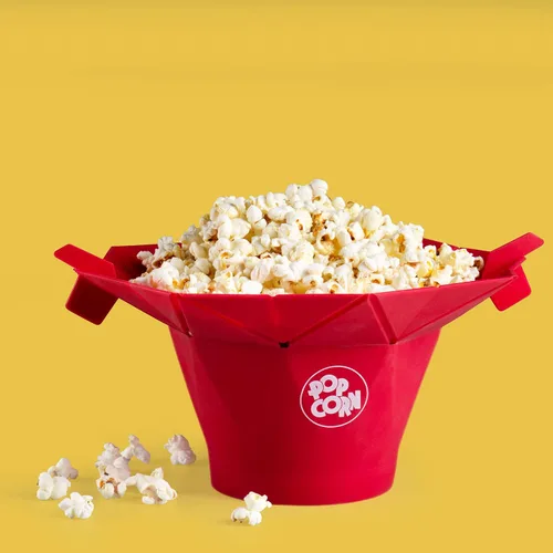 Vista 9 de Recipiente apto microondas para palomitas de maíz Chef 'n (rojo).