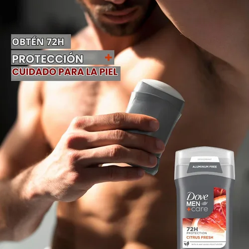 Vista 3 de DOVE MEN + CARE Desodorante para hombres, paquete de 3 desodorantes cítricos de verano, 3 onzas