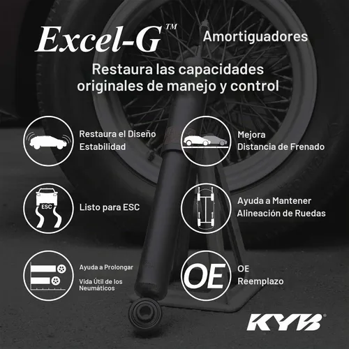 Vista 4 de KYB 349237 Excel-G Soporte de gas, negro