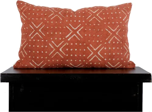 Vista 39 de Trade Star Mudcloth - Funda de cojín decorativa para lumbar, 100% algodón, color índigo, estilo granja, funda de almohada gruesa, estilo bohemio