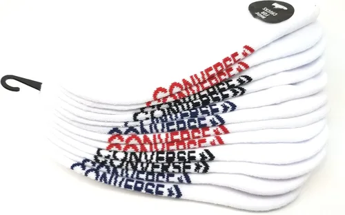 Vista 4 de Converse - Calcetines para hombre, 6 unidades, medio cojín, ultra bajos, hechos para chucks