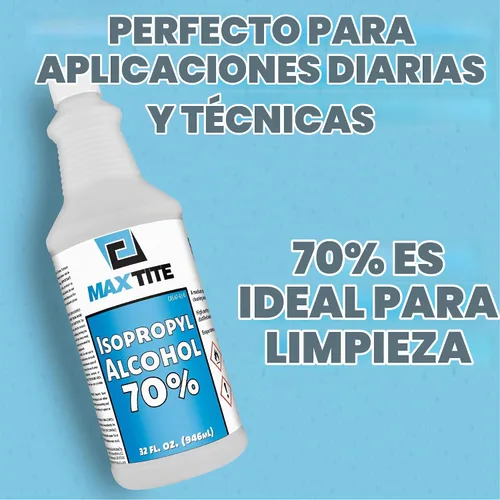 Vista 2 de MAXTITE Alcohol isopropílico 70% (1 galón (32oz, 4 paquetes))