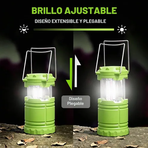 Vista 3 de Paquete de 1 linterna LED verde para acampar