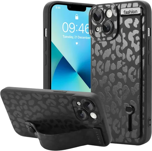 Vista 73 de OOK - Funda compatible con iPhone 11 en color vino rojo con estampado de leopardo, de TPU a prueba de golpes, cubierta delgada de silicona